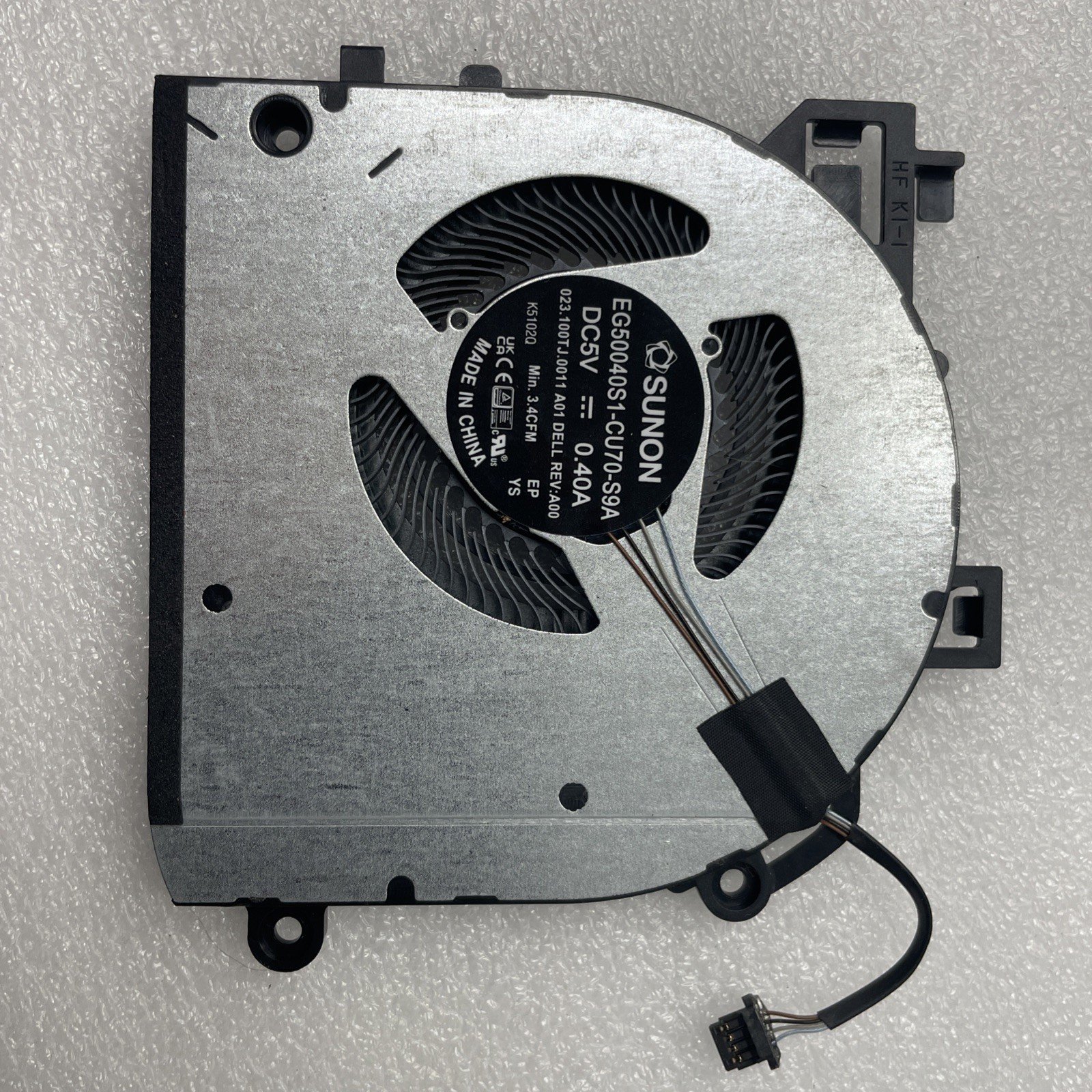 09WH82 9WH82 For Dell Latitude 5340 2-in-1 E5340 CPU Cooling Fan Cooler 8W19 - Image 4