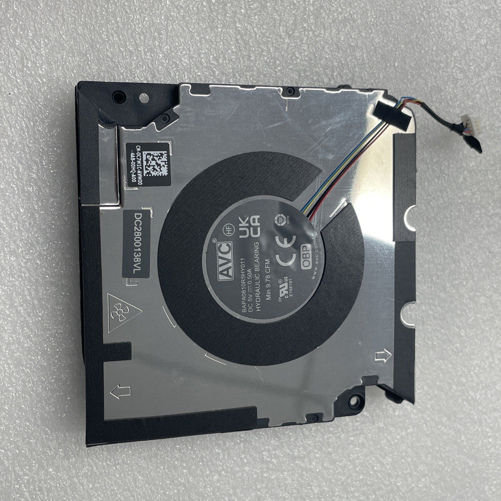 C7W1C Dell Precision 16" 5680 Genuine Laptop CPU Cooling Fan DC2800138VL 8w19