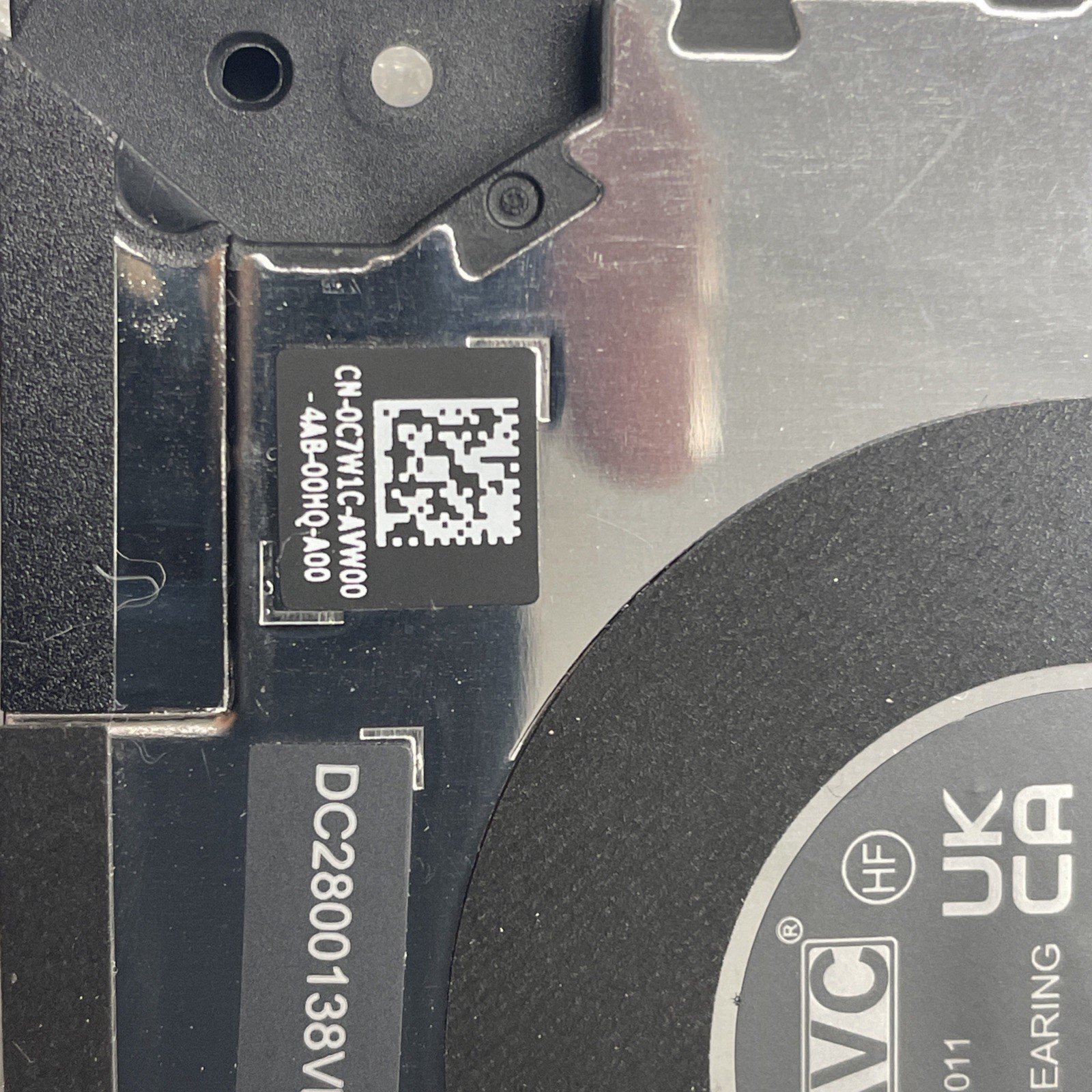 C7W1C Dell Precision 16" 5680 Genuine Laptop CPU Cooling Fan DC2800138VL 8w19 - Image 2