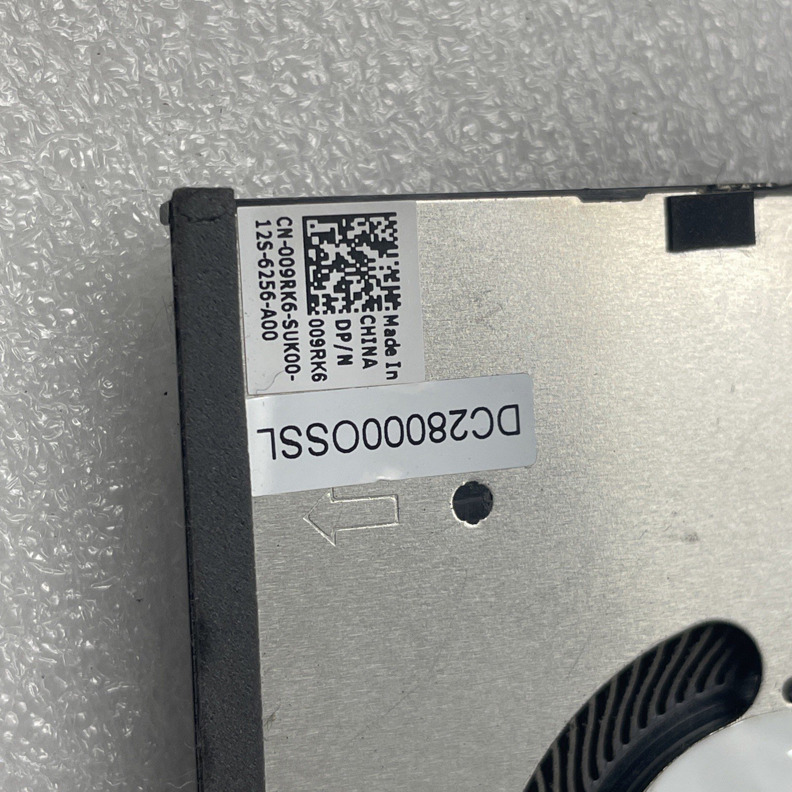 09RK6 DELL XPS 15 9500 Dell Precision 5550 CPU GPU cooling fans 009RK6 8w19 - Image 2