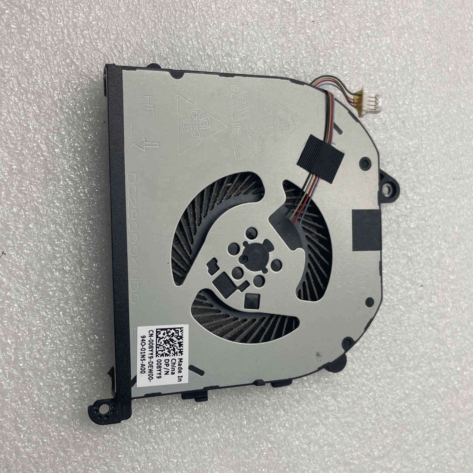 008yy9 Dell XPS 15 9570 7590 Precision 5530 P56F002 CPU+GPU Cooling Fan 8w19 - Image 3