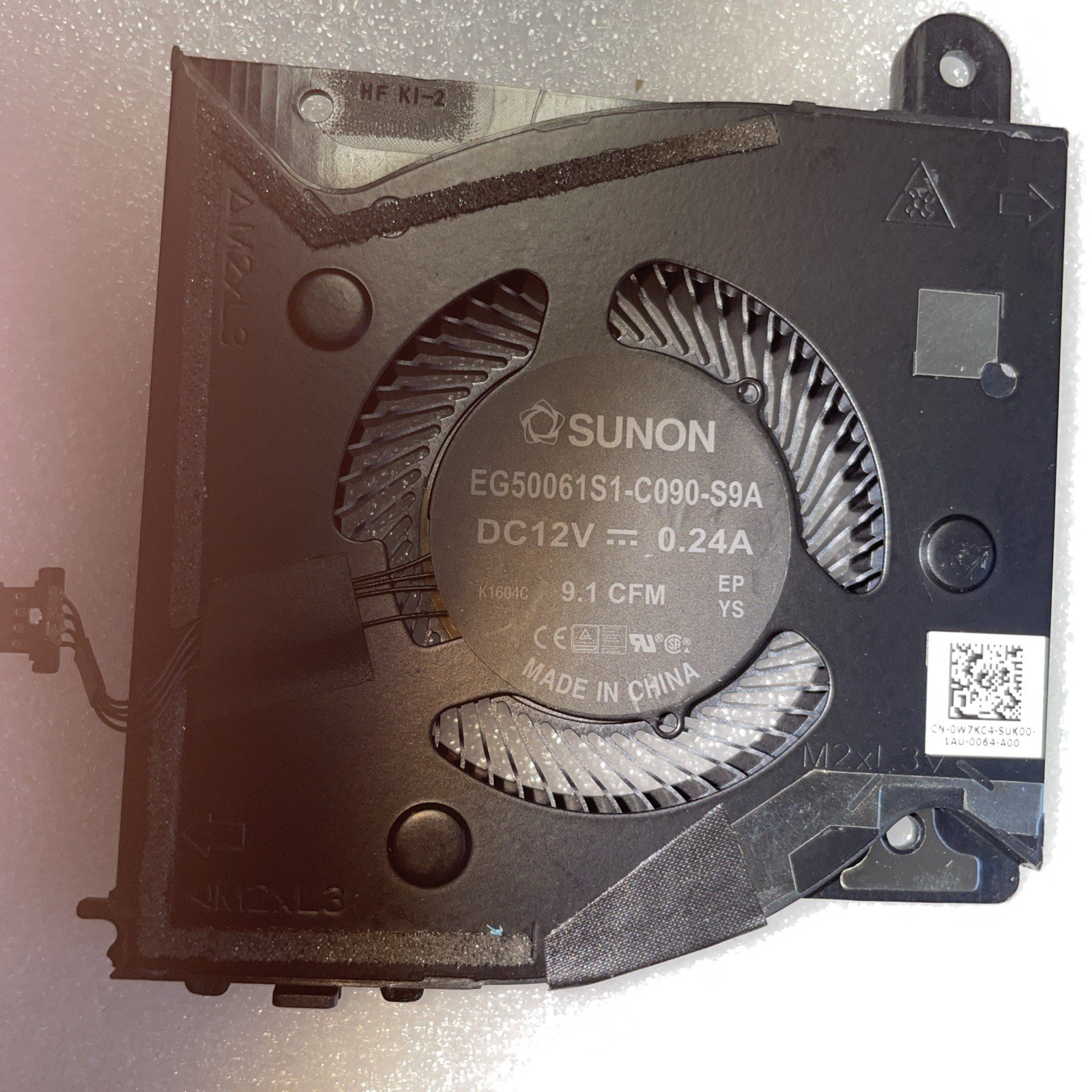 W7KC4 J01R0 OEM ALIENWARE FAN+HEATSINK 9w19 - Image 5