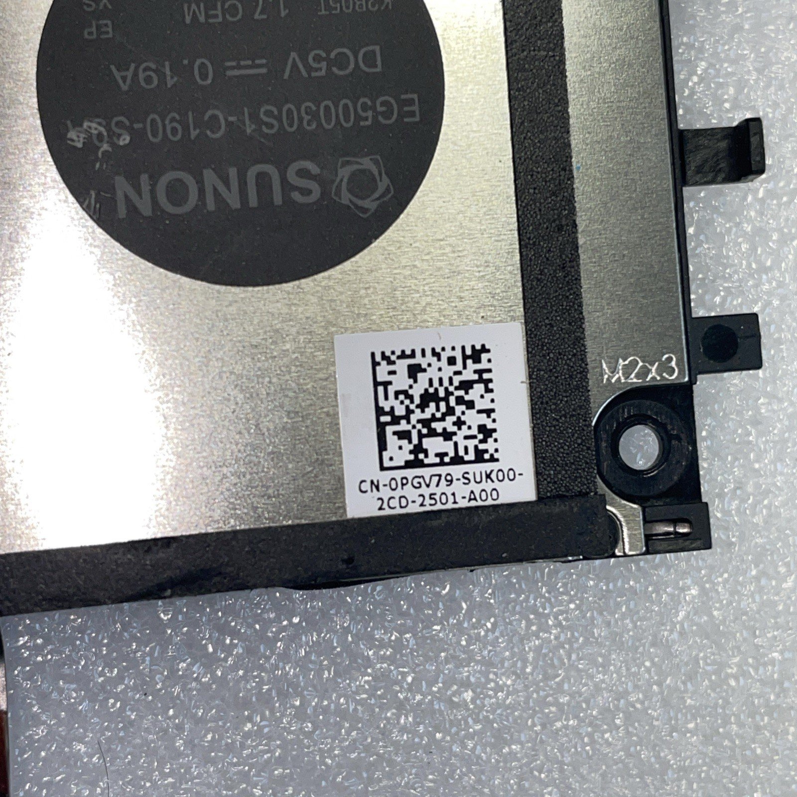 Genuine DELL latitude 7320 CPU Cooling FAN PGV79 0PGV79 9w19 - Image 2