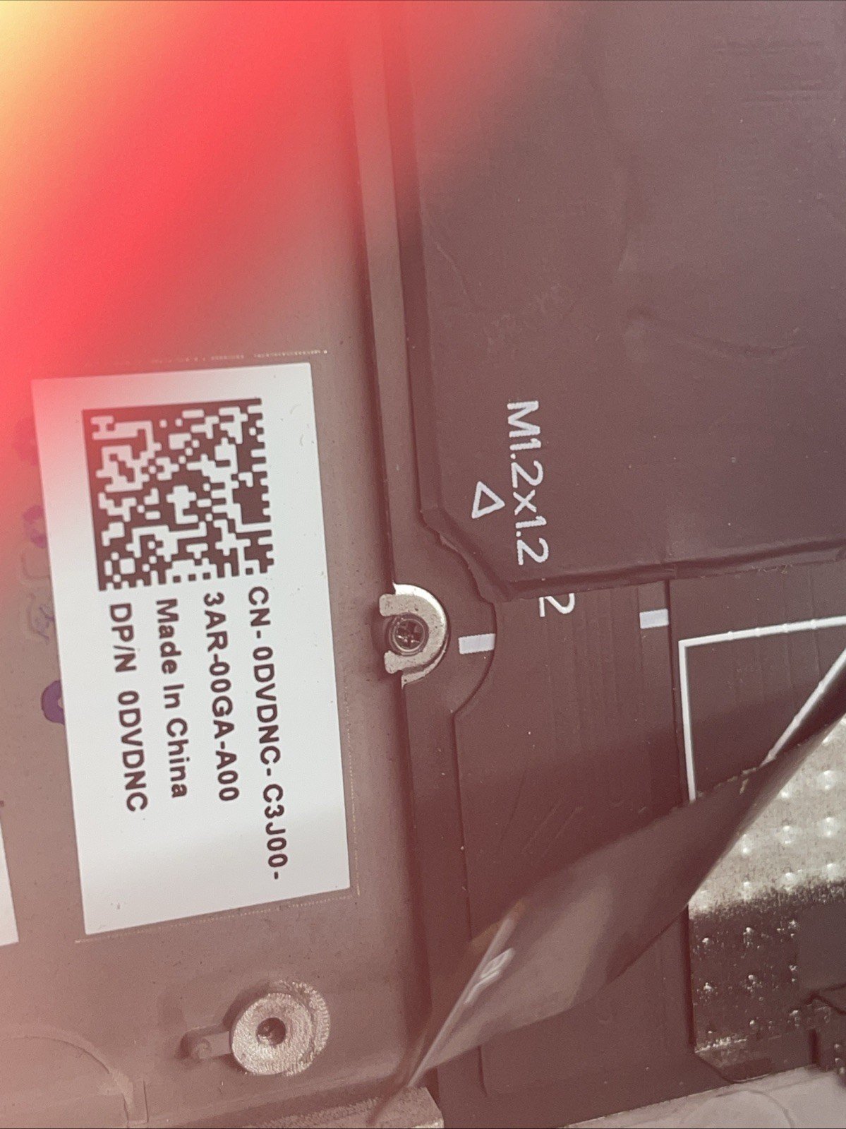 DVDNC Dell Alienware X14 R2 Palmrest US Backlit Keyboard 0DVDNC PTP9 W20 - Image 5