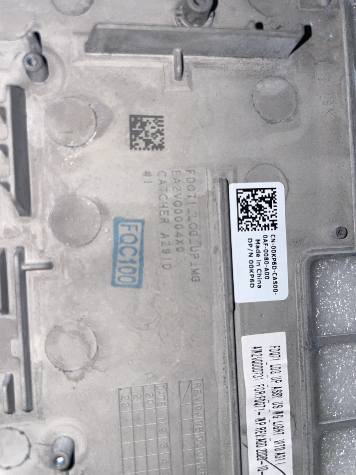 0kp6d Dell Alienware M17 R3 Laptop Palmrest US Backlit Kbrd Touchpad 0KP6D W20 - Image 3