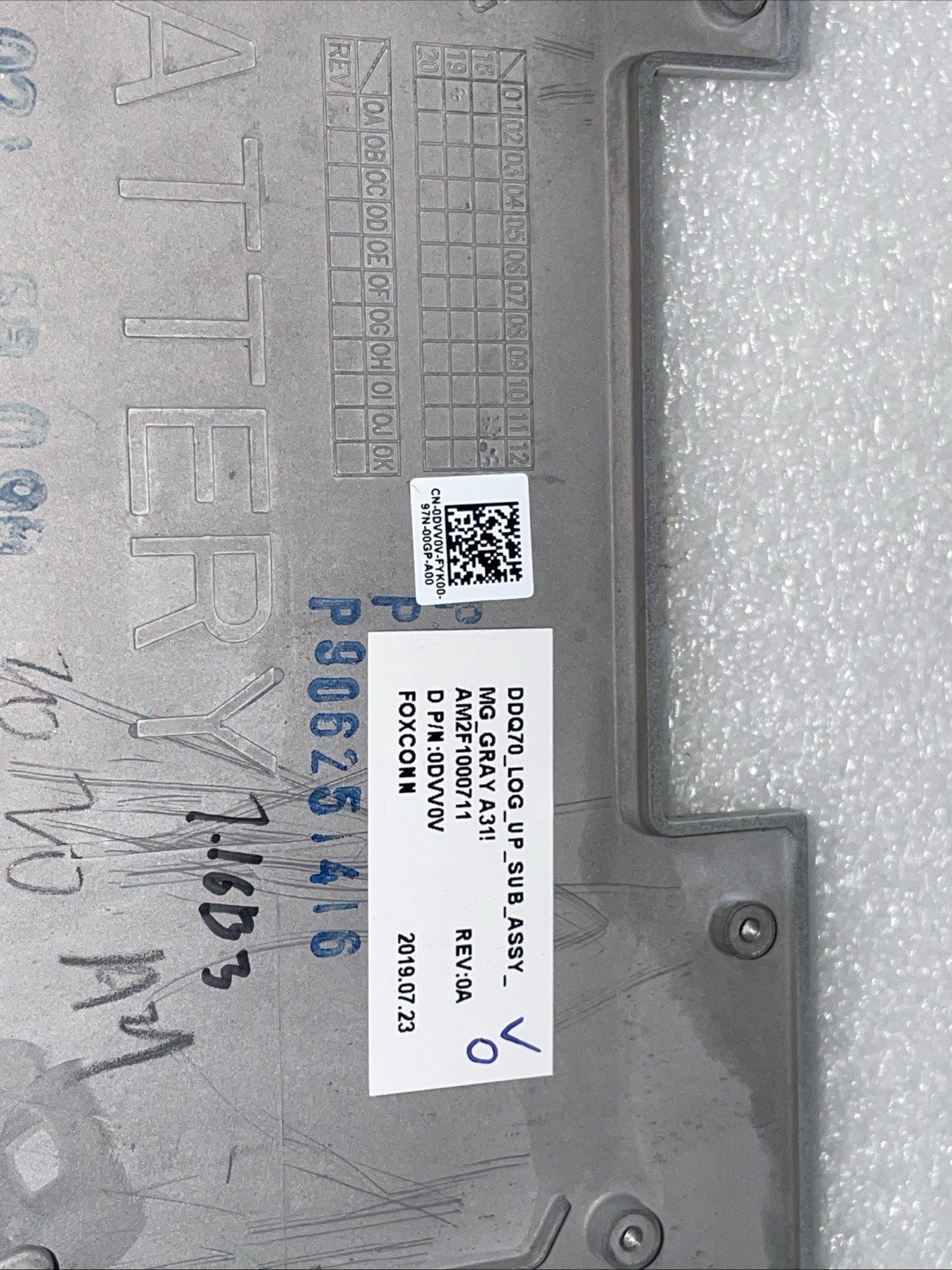 DVV0V For Dell Alienware Area 51m ALWA51M Palmrest Keyboard Upper Case 0DVV0V W20 - Image 4