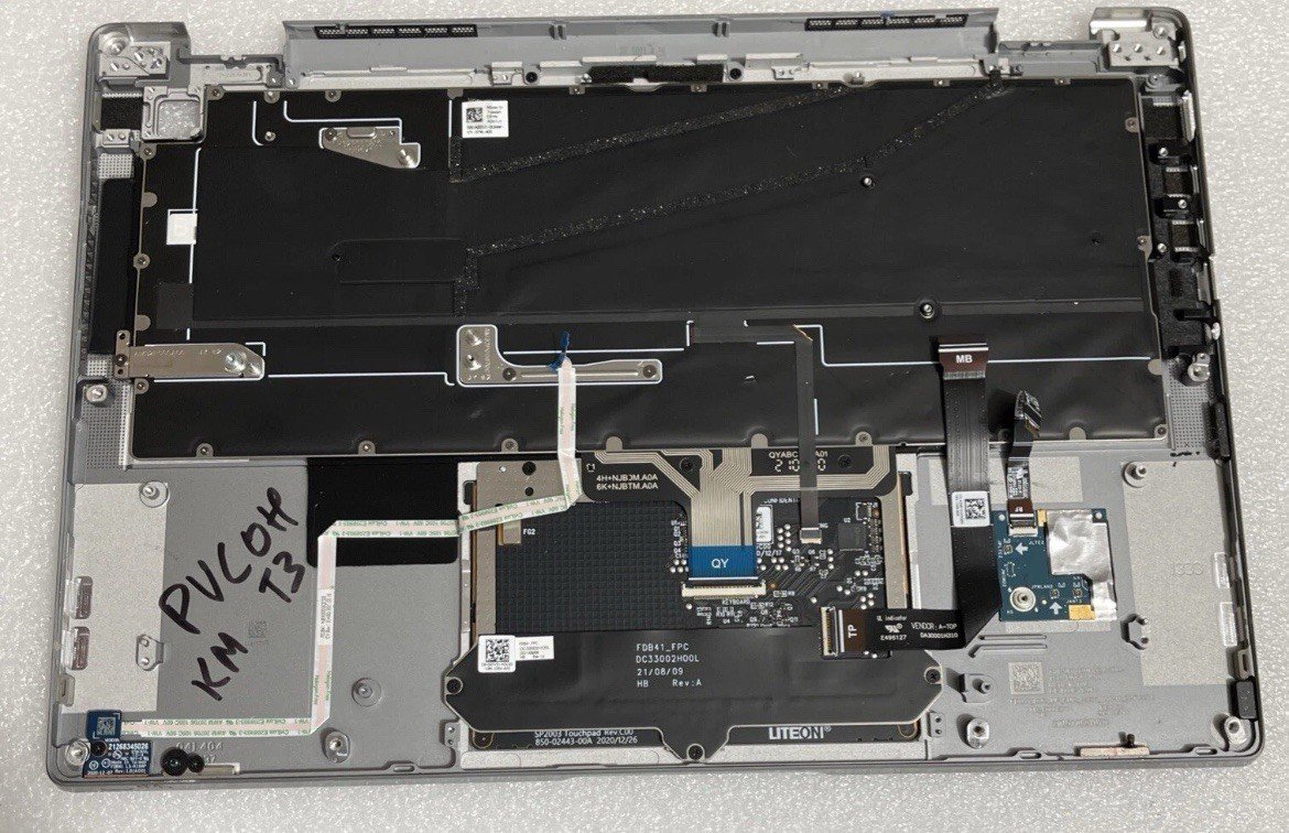 PVC0H Dell Latitude 9420 WWAN Palmrest Touchpad US Backlit Keyboard 0PVC0H W14 - Image 2