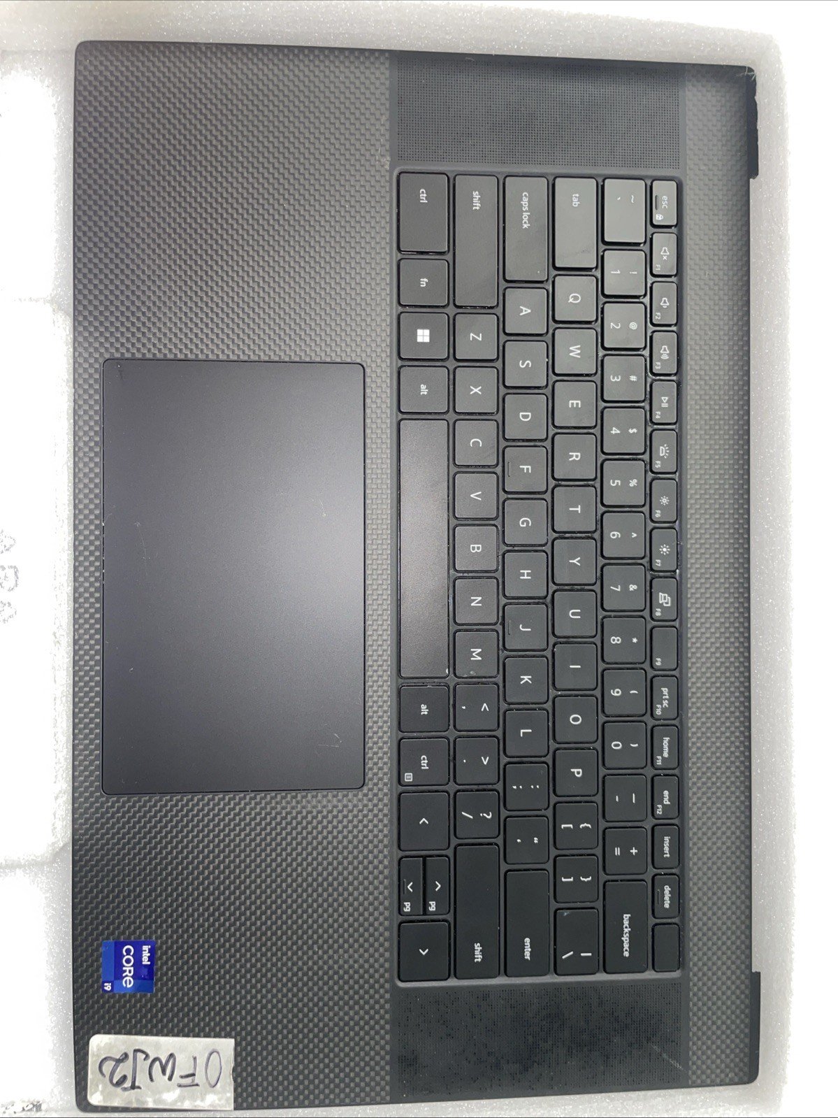0FWJ2 Spanish Dell XPS 9720 Precision 5770 KBD Palmrest 00FWJ2 00DJYF W14 - Image 2