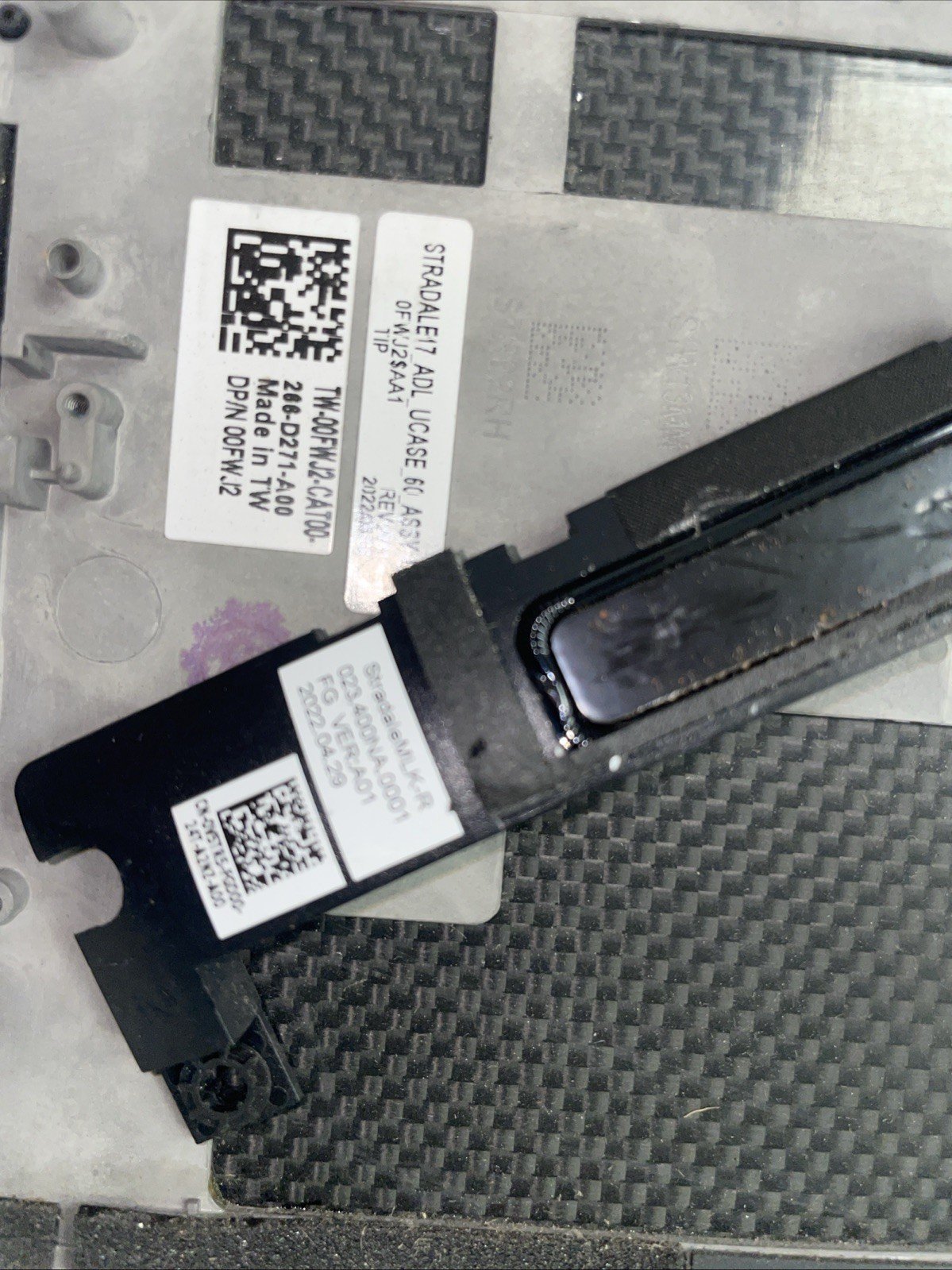 0FWJ2 Spanish Dell XPS 9720 Precision 5770 KBD Palmrest 00FWJ2 00DJYF W14 - Image 5